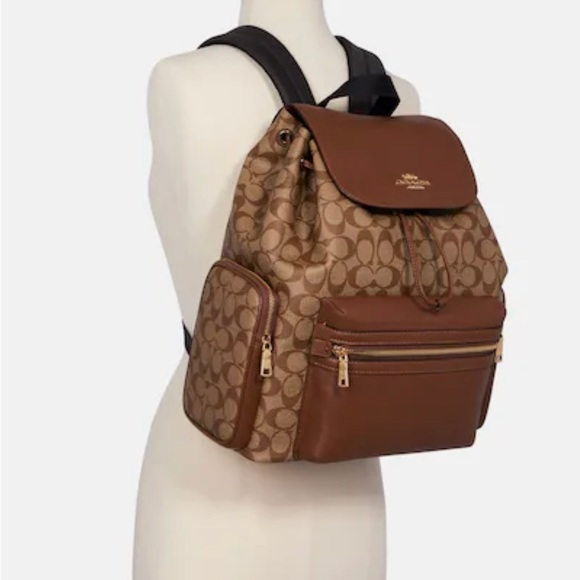 Coach Baby Backpack In Signature Canvas - Picture 2 of 4